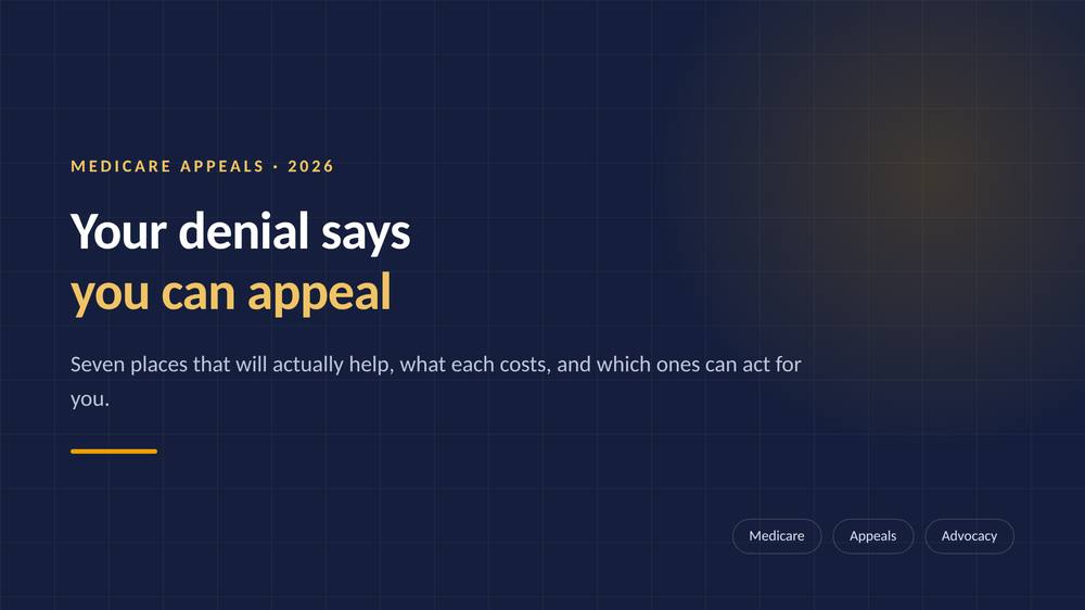 Who Actually Helps You File a Medicare Appeal 1 Who Actually Helps You File a Medicare Appeal