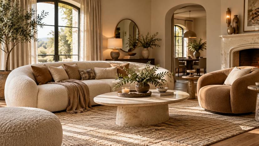 Why Curved Furniture is the Secret to a Relaxing Living Room